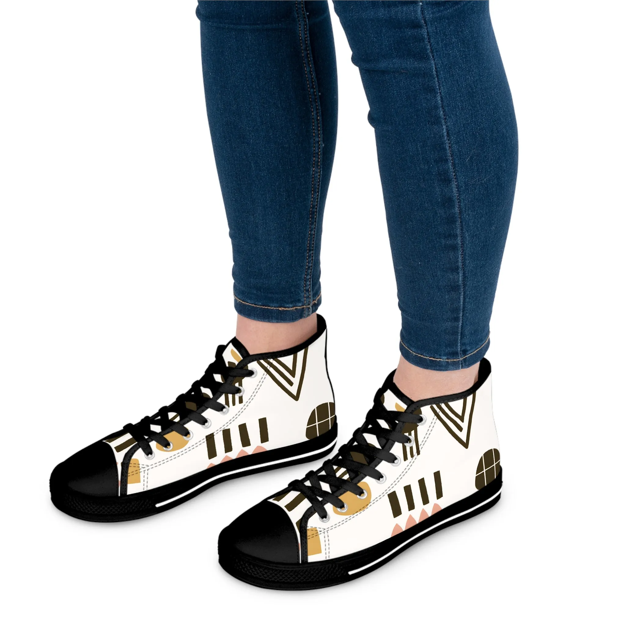Gestura Reneé - Women's High-Top Sneakers
