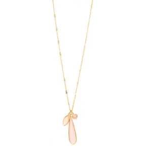 GOLD 1.5"INCHES CRYSTAL PENDANT NECKLACE #SQGN702-375
