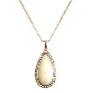 GOLD-CREAM NECKLACE  #SC31942_GLD-CREM (BF11)