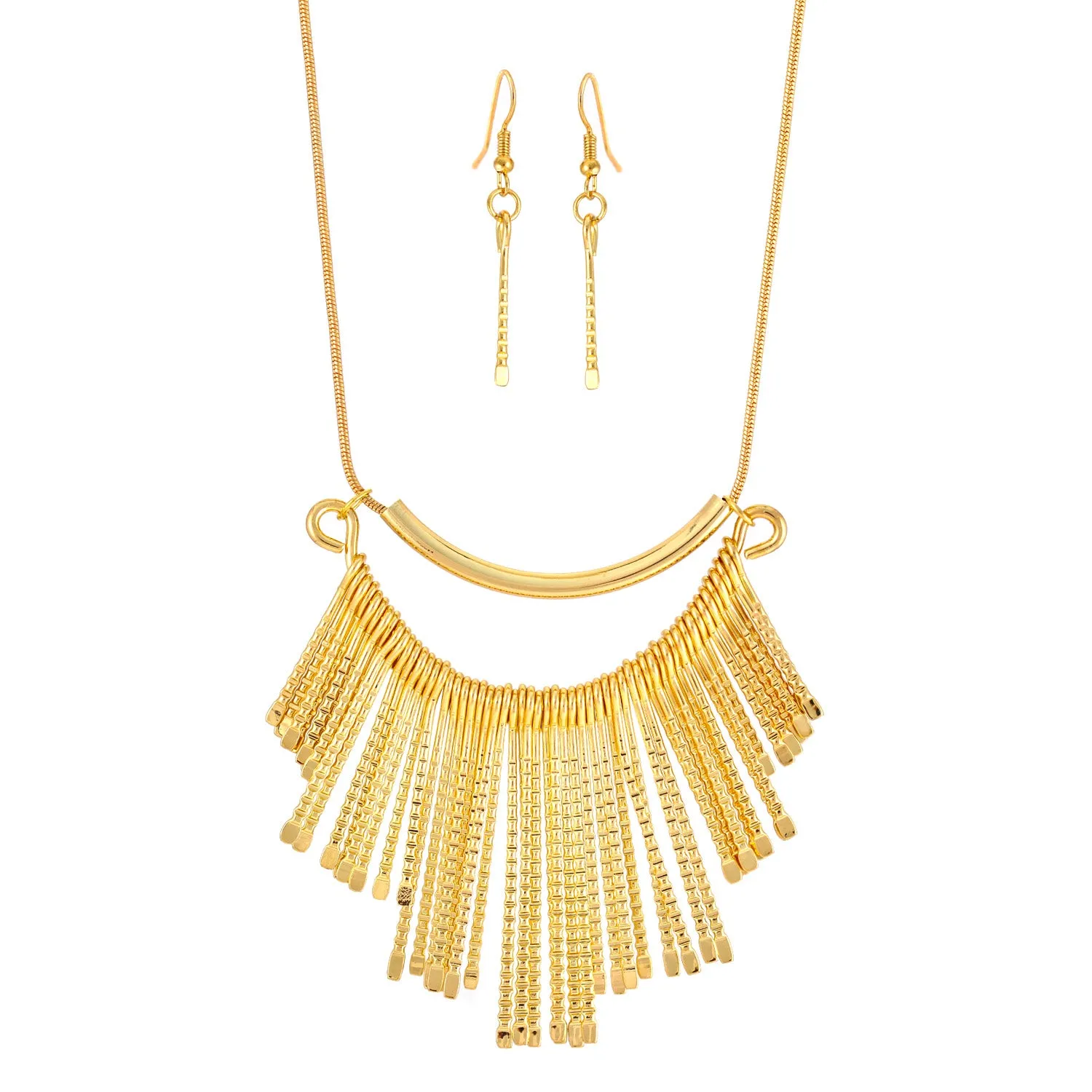 GOLD EARRINGS AND  NECKLACES #SWR-CP5570 GLD