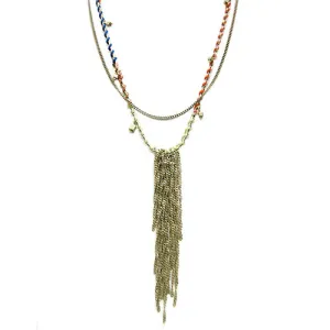 GOLD-MULTI NECKLACES  #SC28983_GLD-MLT (EF2)