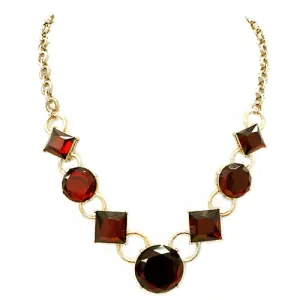 GOLD-RED NECKLACE  #FW1202792 (NE3)