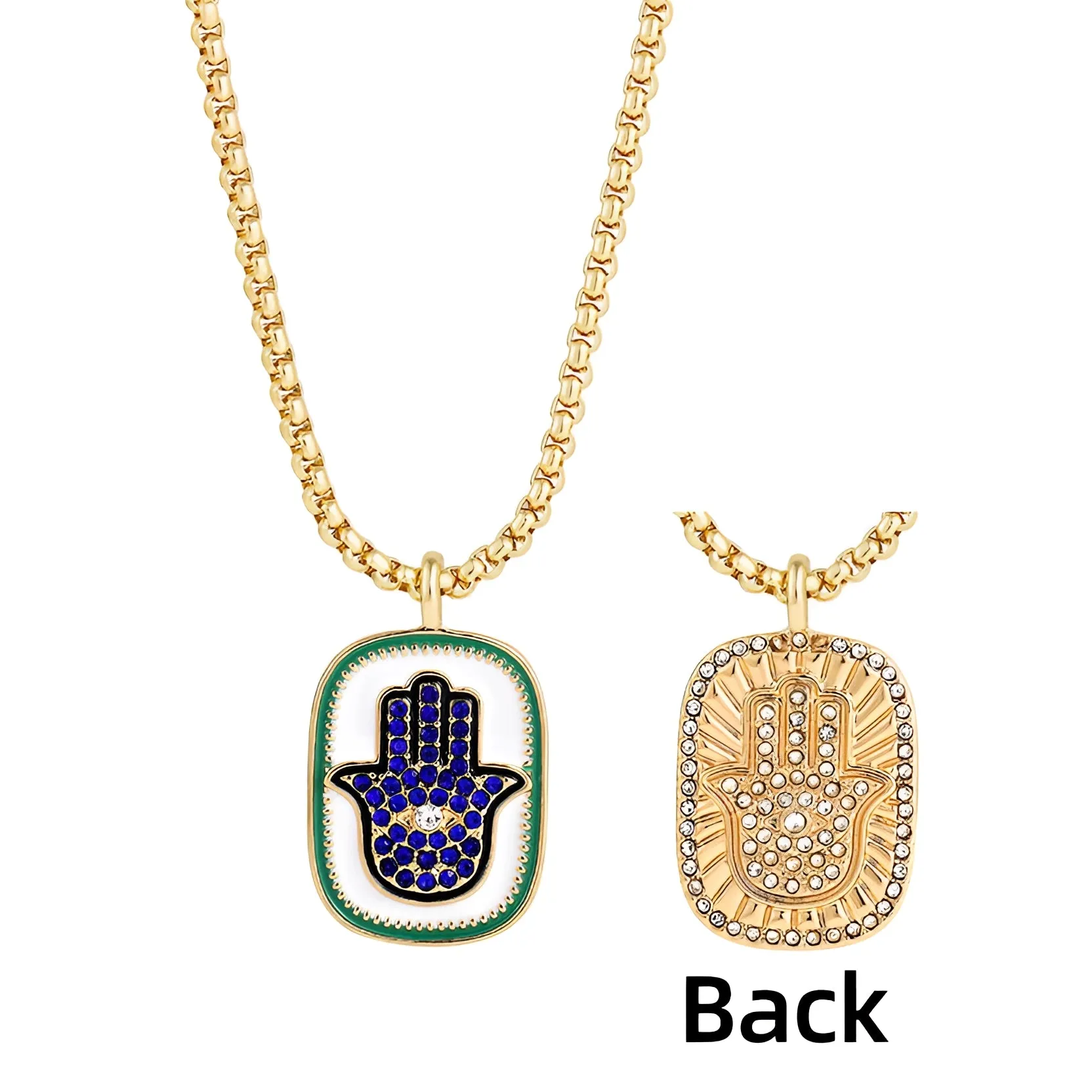 Gold Zodiac Medallion Necklace - Enamel Astrology Jewelry for Women