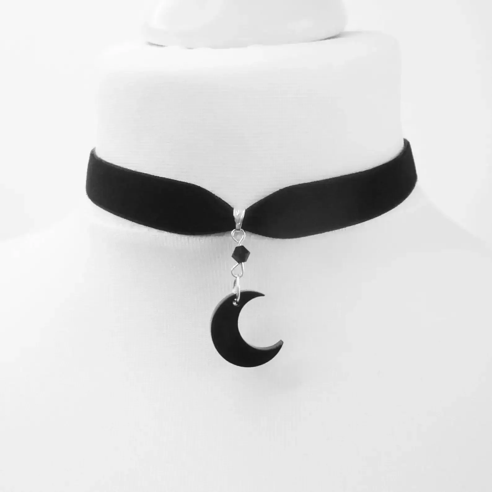 Goth Choker with Black Choker Necklace