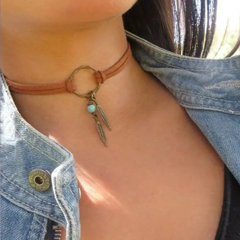 Goth Choker with Black Choker Necklace