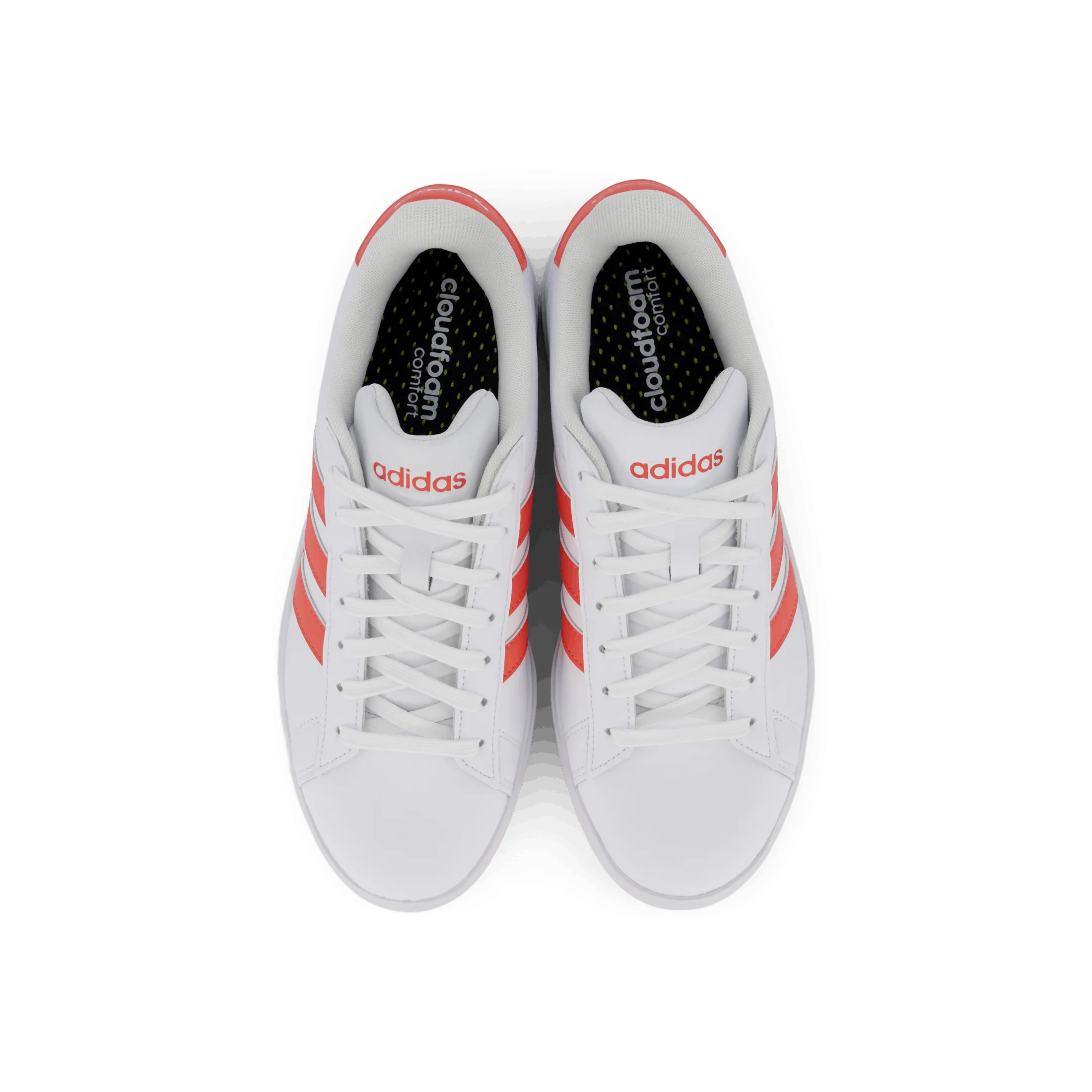 Grand Court Cloudfoam Comfort Shoes Cloud White / Preloved Scarlet / Cloud White