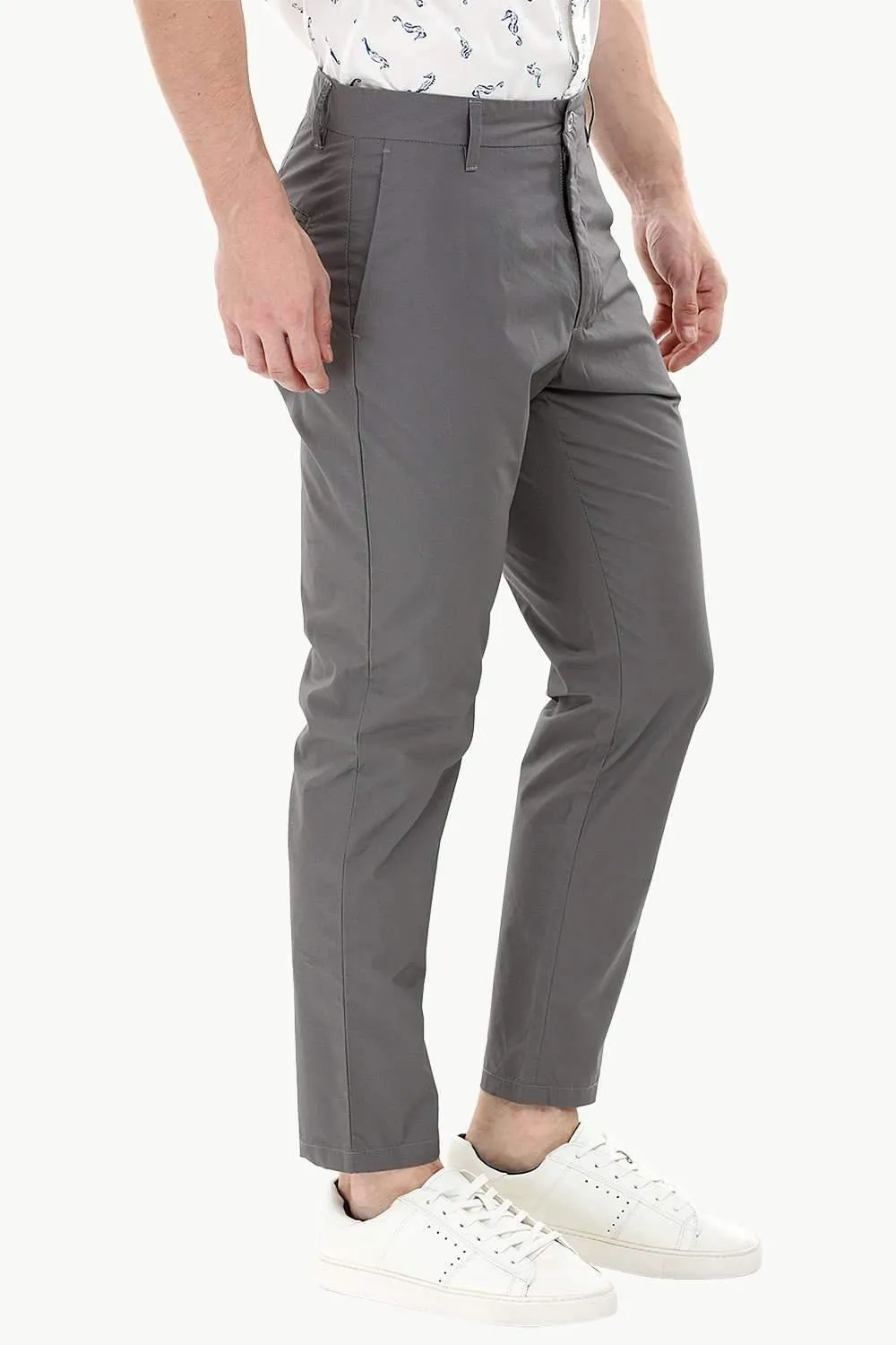 Grey Lightweight Chino Pants