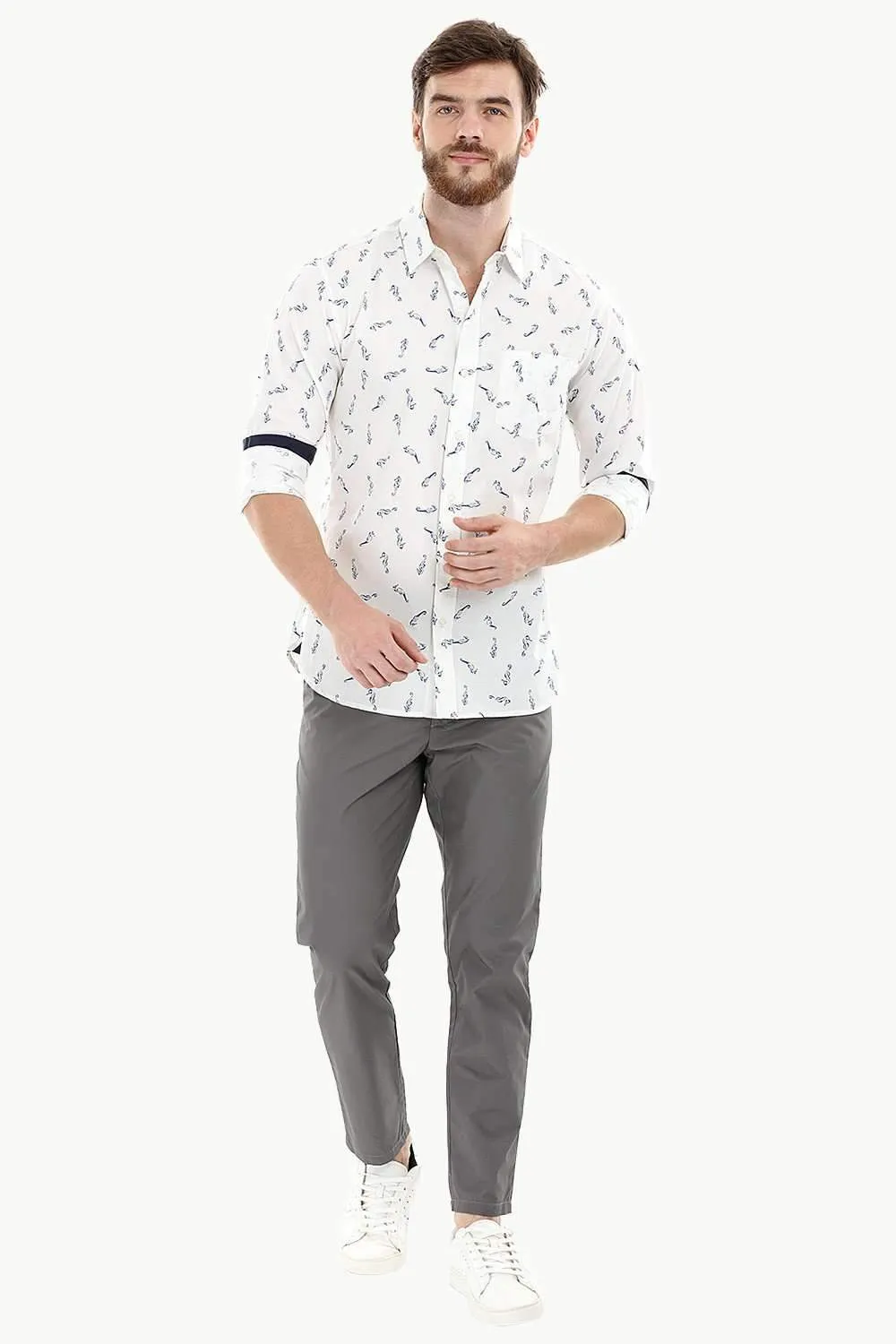 Grey Lightweight Chino Pants