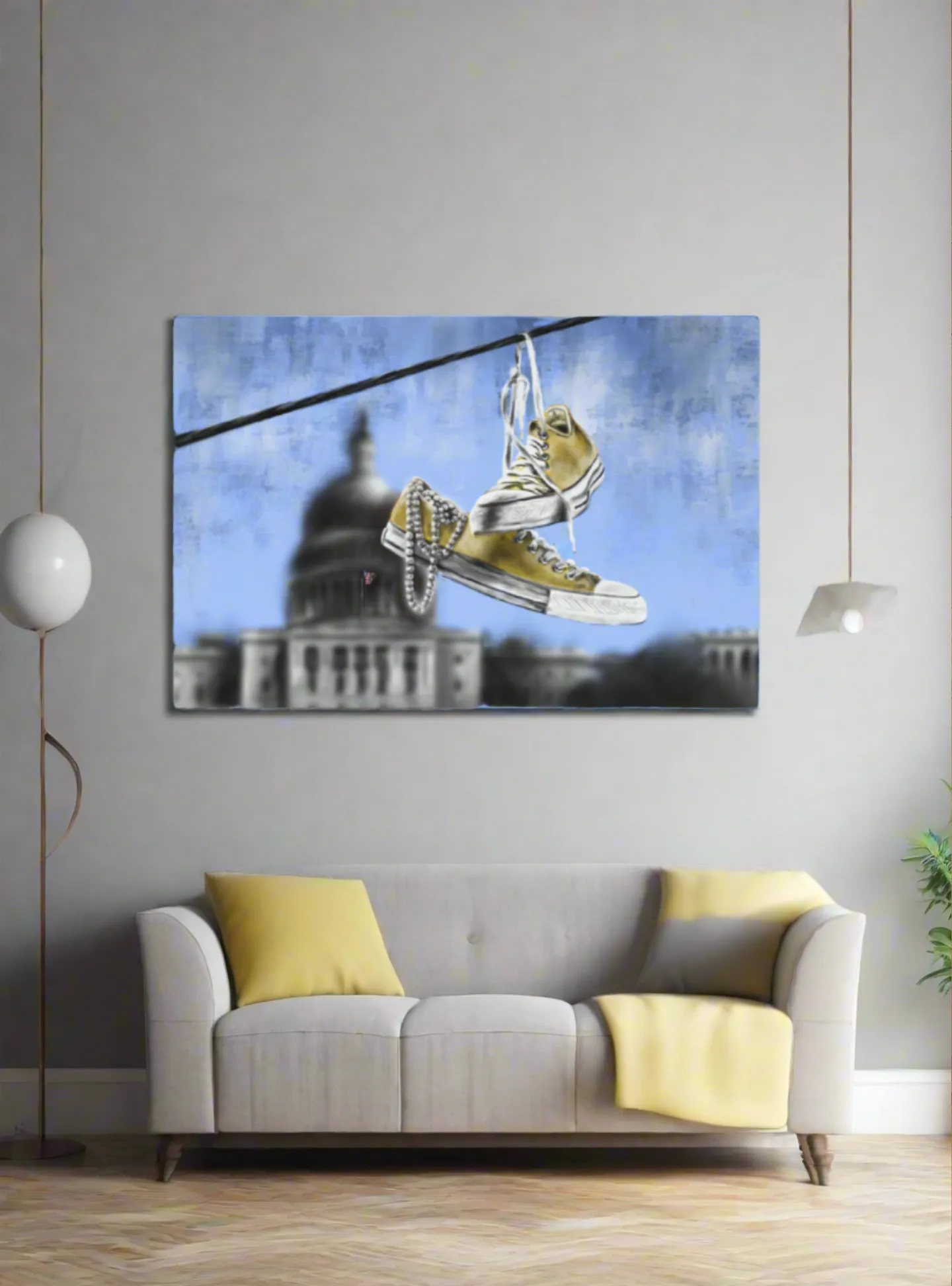 Heart of Gold | Chucks & Pearls Canvas