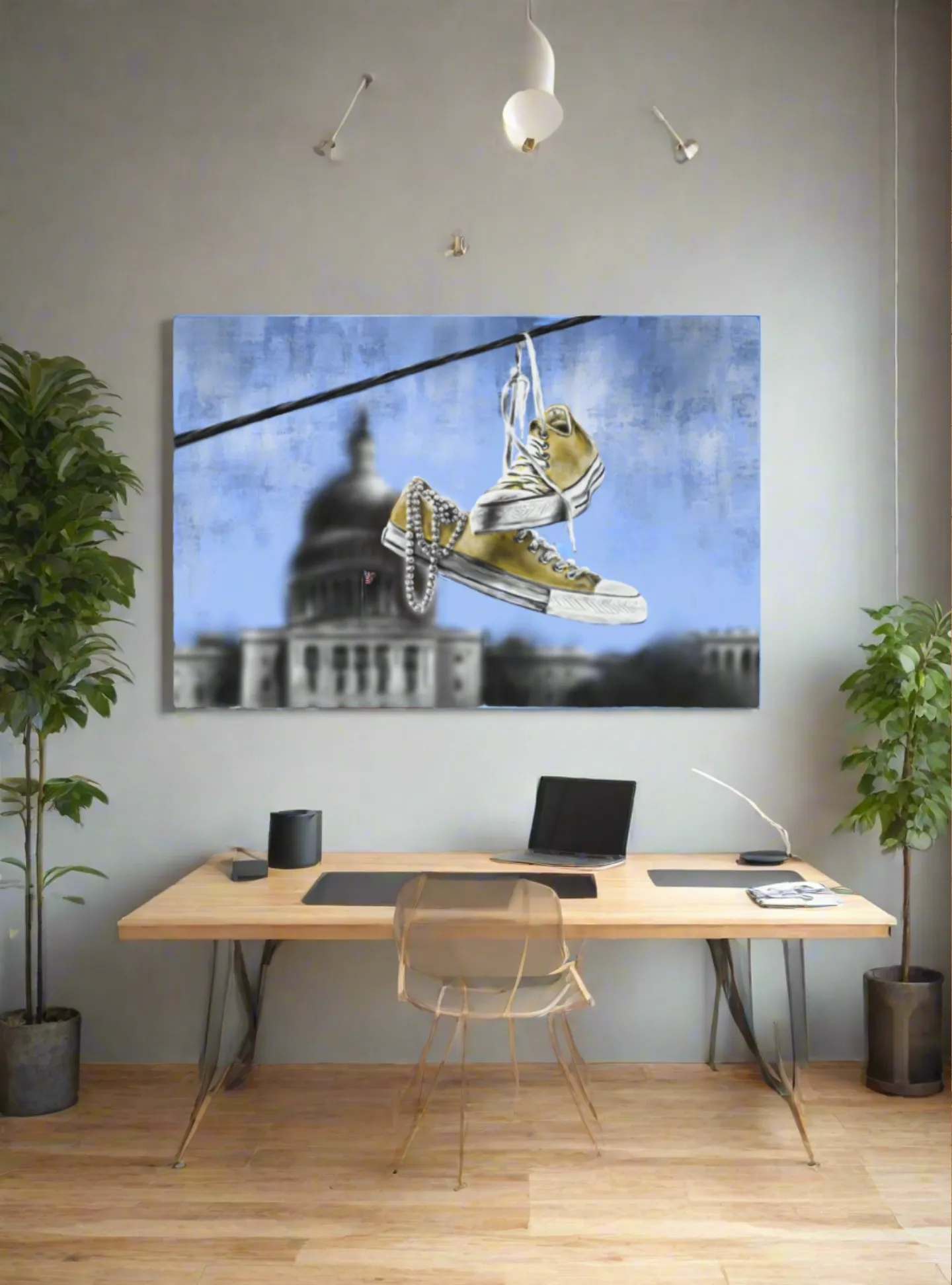 Heart of Gold | Chucks & Pearls Canvas