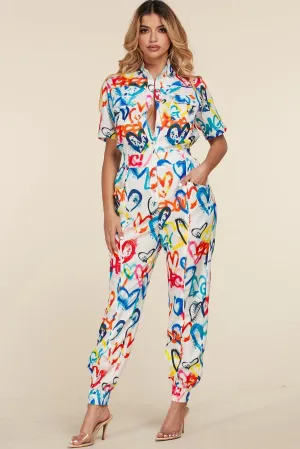 HEARTS JUMPSUIT