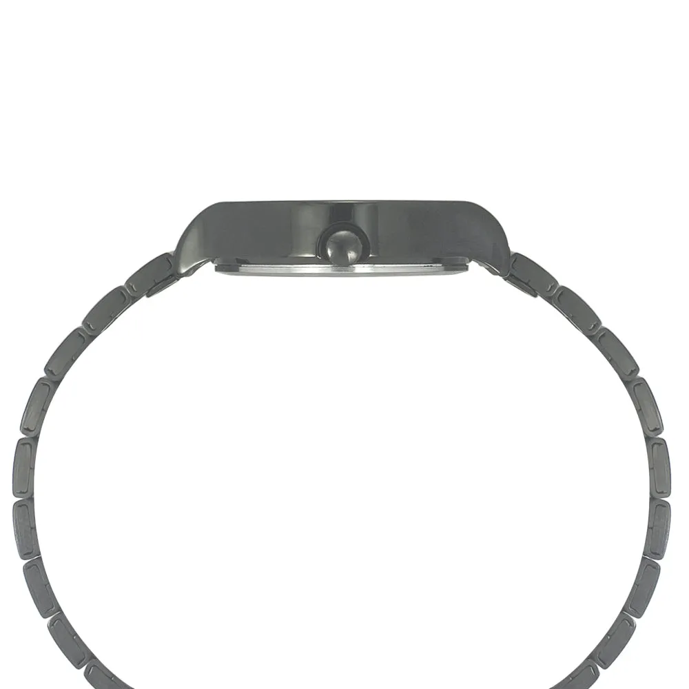 Helix By Timex Black Round Analog Stainless Steel Watch Women -TW027HL23