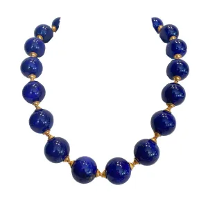 High quality Lapis Lazuli beaded necklace
