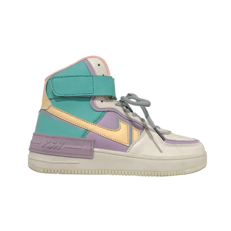 High top macaron sneakers  KF81038