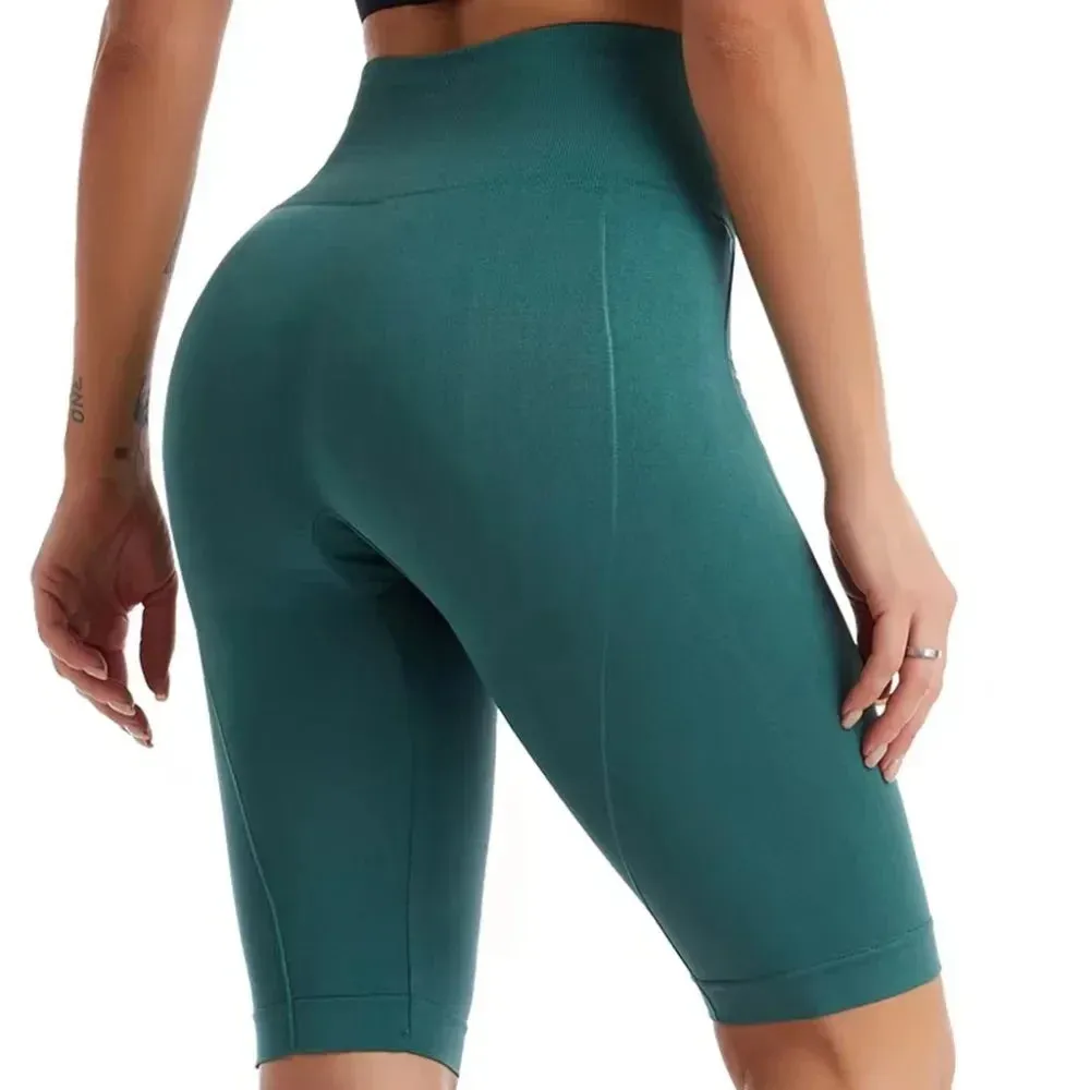 High-Waist Women’s Biker Shorts - Naked Feel, Tummy Control, Push-Up Yoga Leggings for Workout, Running, and Fitness