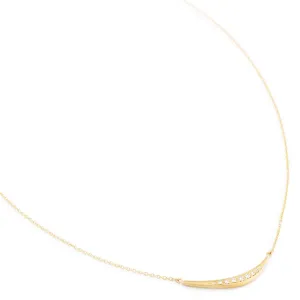 Horizontal 'Crescent Flow' Necklace