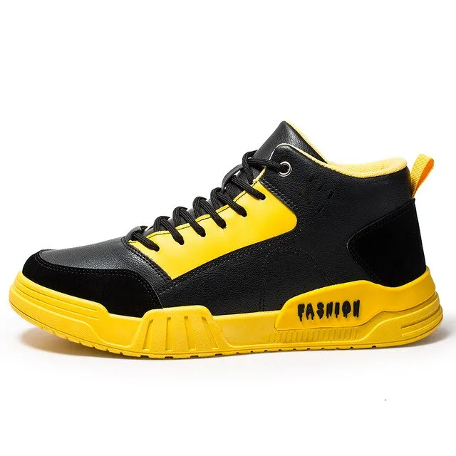 Hot Casual Shoes Mens Lace Up Pu Leather Men Shoes Cheap Fashion Men Sneakers Comfortable Luxury Brand Men Shoes White