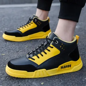 Hot Casual Shoes Mens Lace Up Pu Leather Men Shoes Cheap Fashion Men Sneakers Comfortable Luxury Brand Men Shoes White