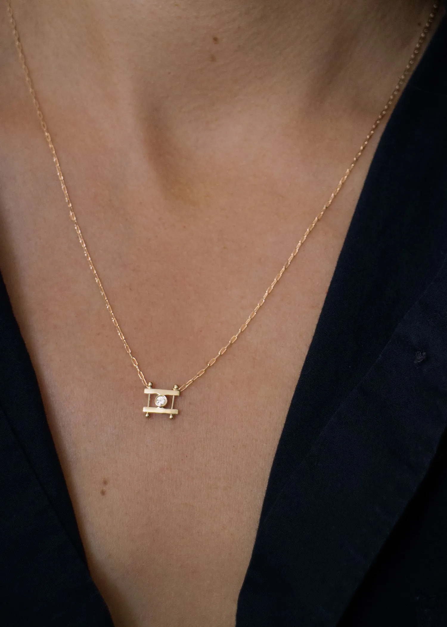 In Stock | White Diamond Kiyo Necklace