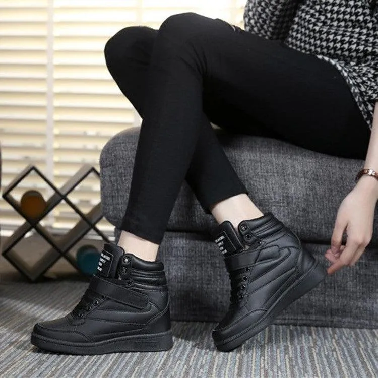 Inner increase high-top sneakers