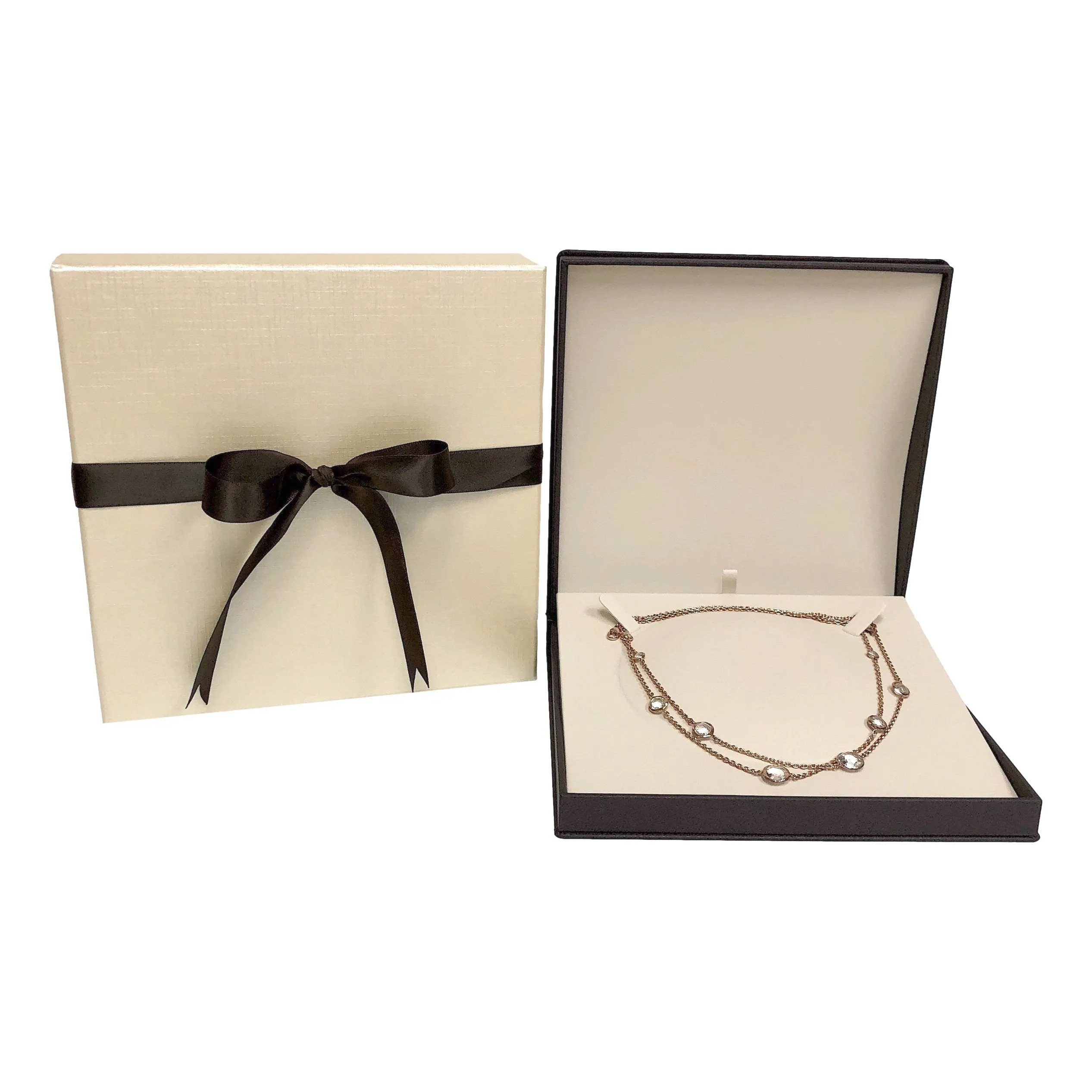 IPPOLITA Rock Crystal Sterling Silver Rose Gold Long Necklace