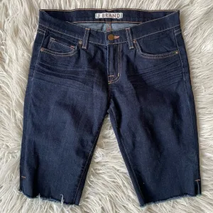 J Brand Bermuda #925 Blue Ink Wash Denim Raw Hem Jean Shorts EUC Size 26