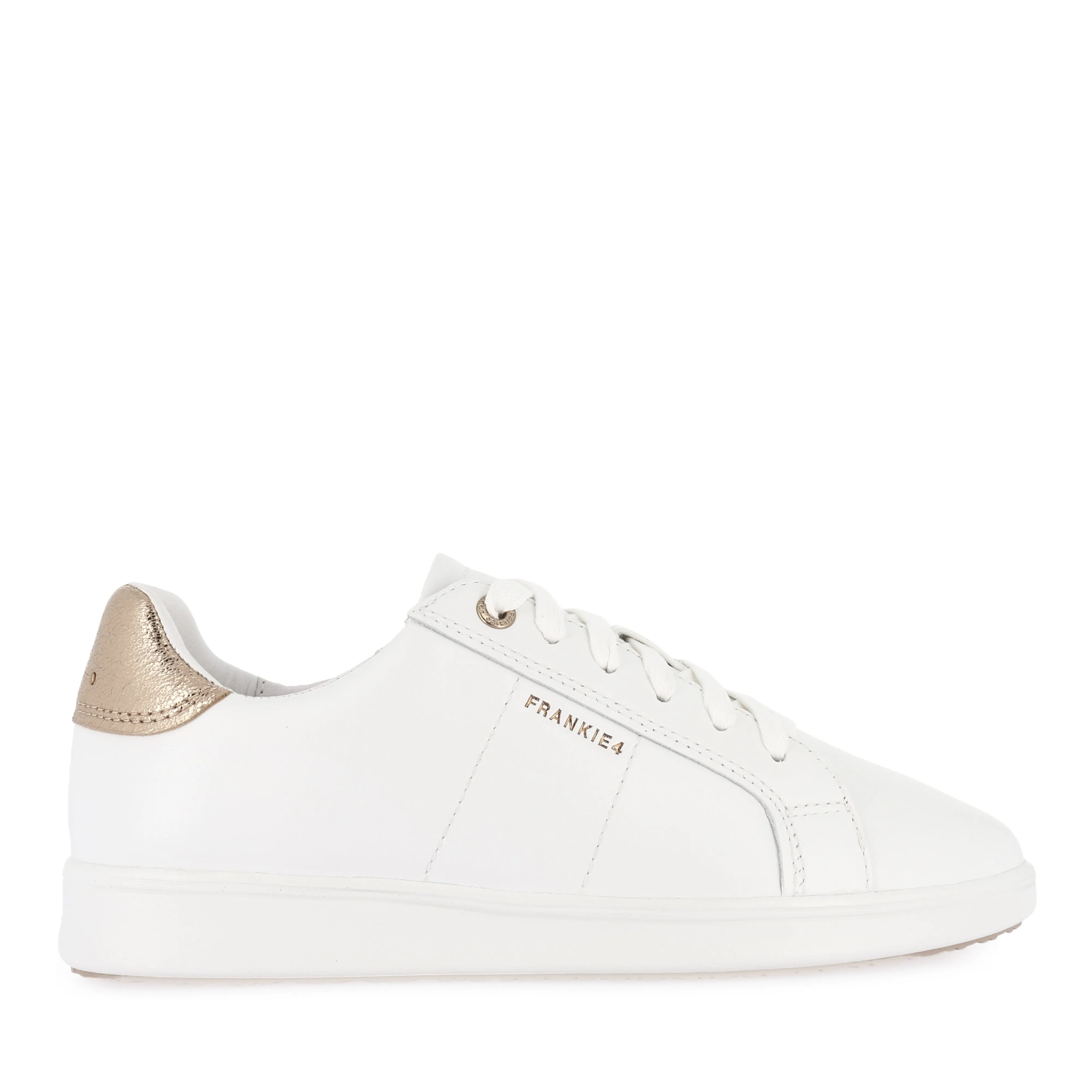 JACKIE V - WHITE/ROSE GOLD LEATHER