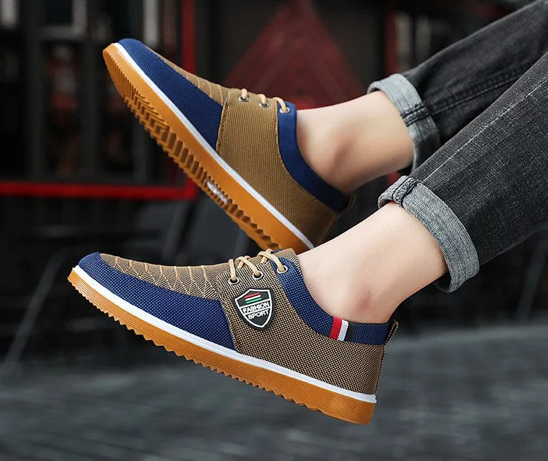 Jamie - Bruine Canvas-Sneakers