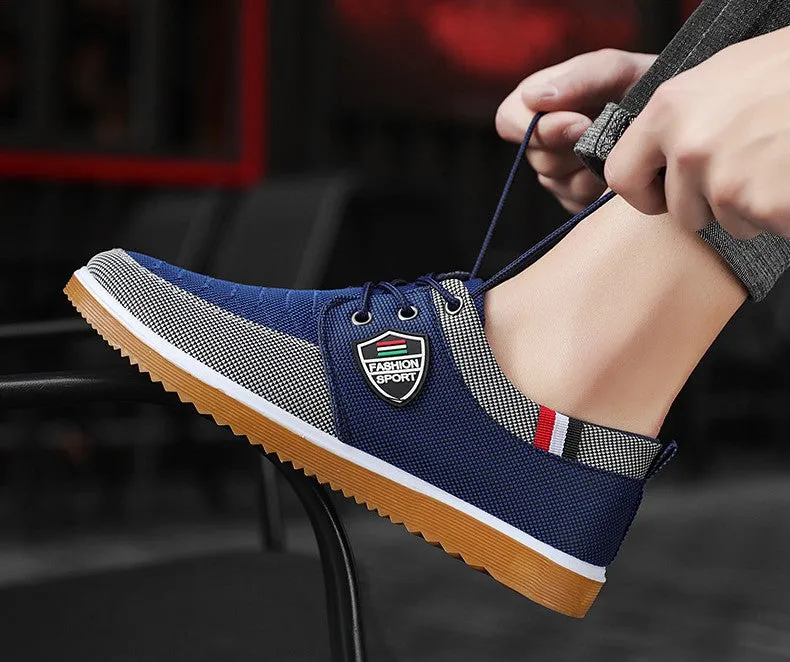 Jamie - Bruine Canvas-Sneakers