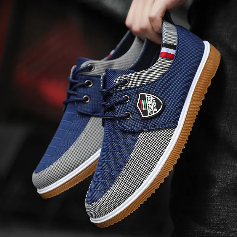 Jamie - Bruine Canvas-Sneakers