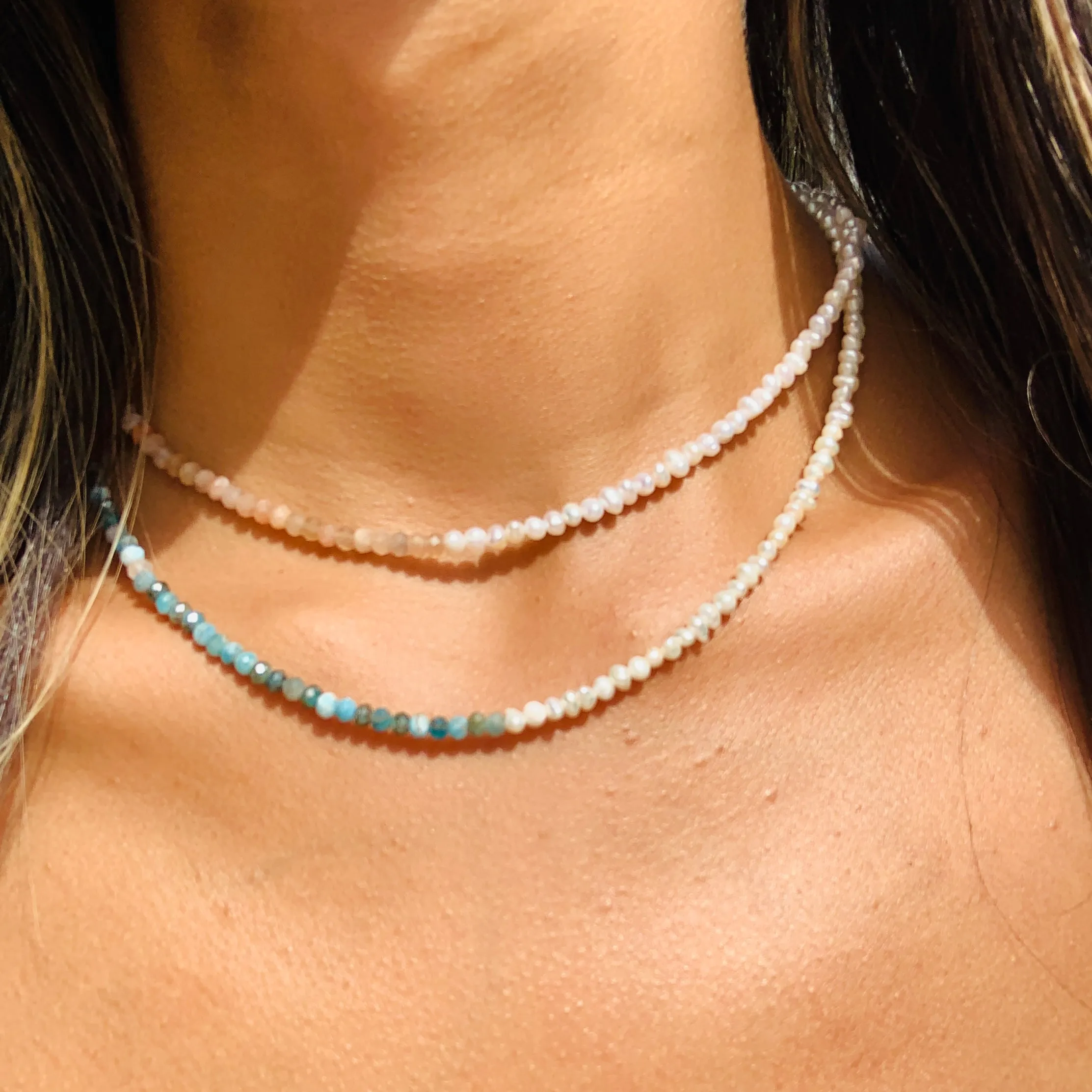 Jan Gemstone Beaded Necklace