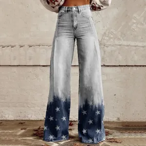 Jasmine - Retro High-Waisted Wide-Leg Pants
