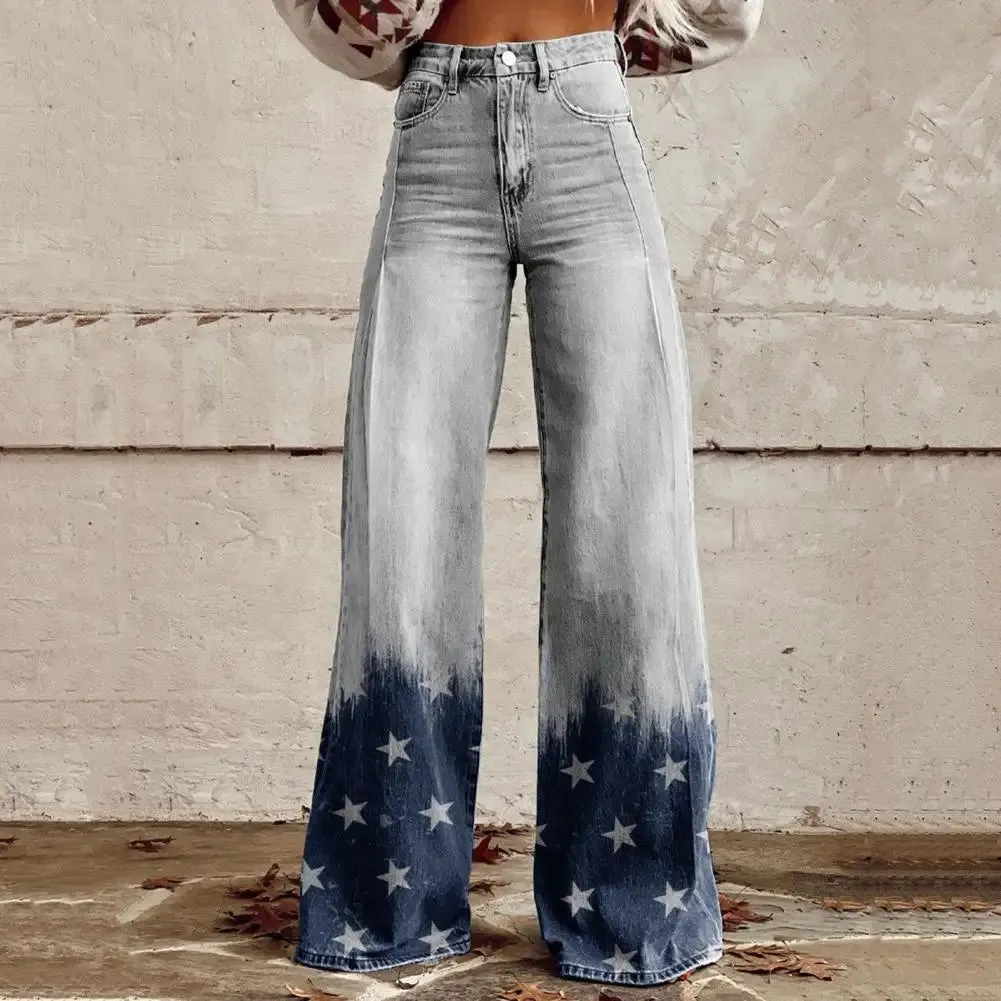 Jasmine - Retro High-Waisted Wide-Leg Pants