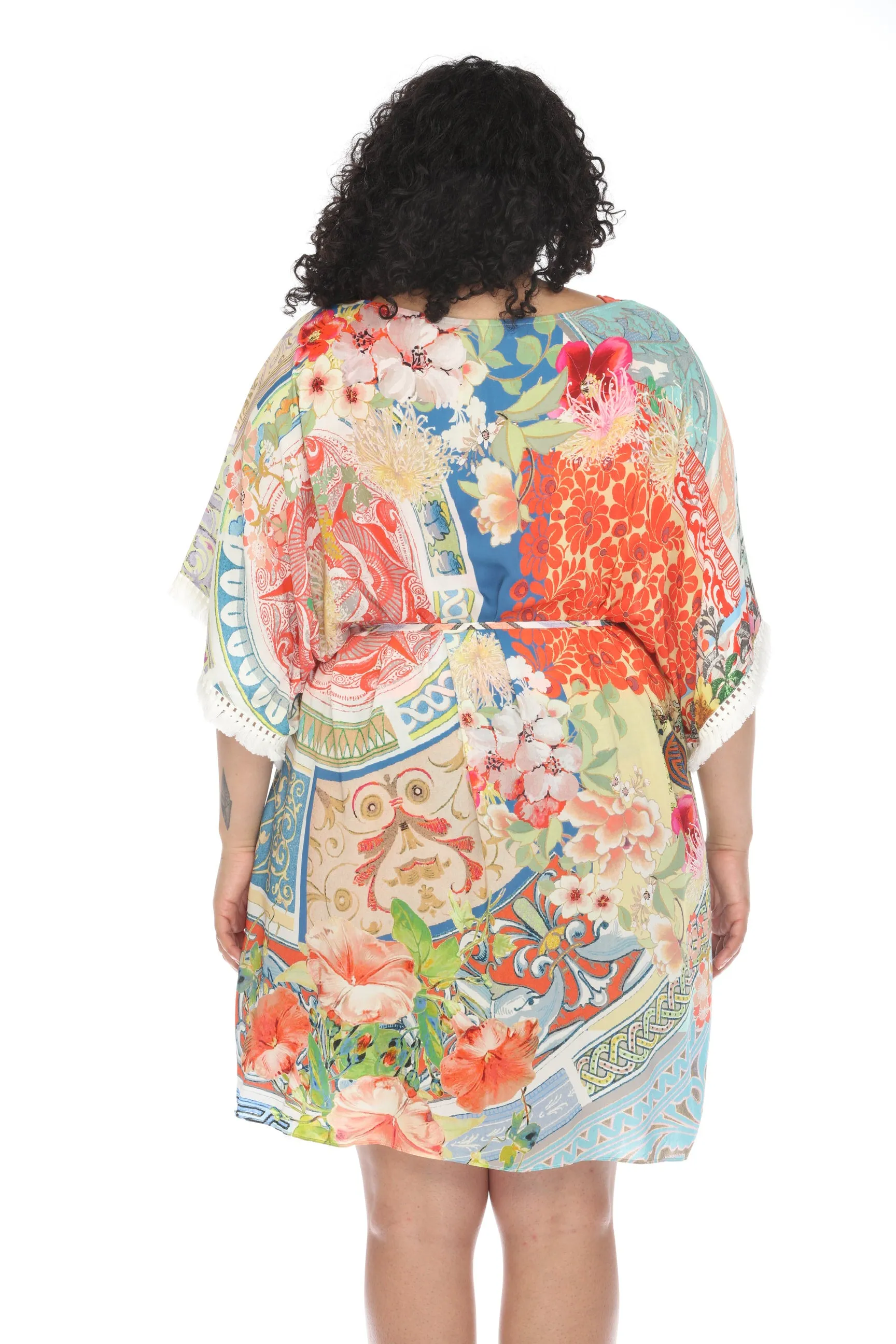 Johnny Was Boho Tunic Swim Cover-Up Dress Plus Size CSW1521-AX