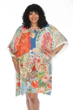 Johnny Was Boho Tunic Swim Cover-Up Dress Plus Size CSW1521-AX