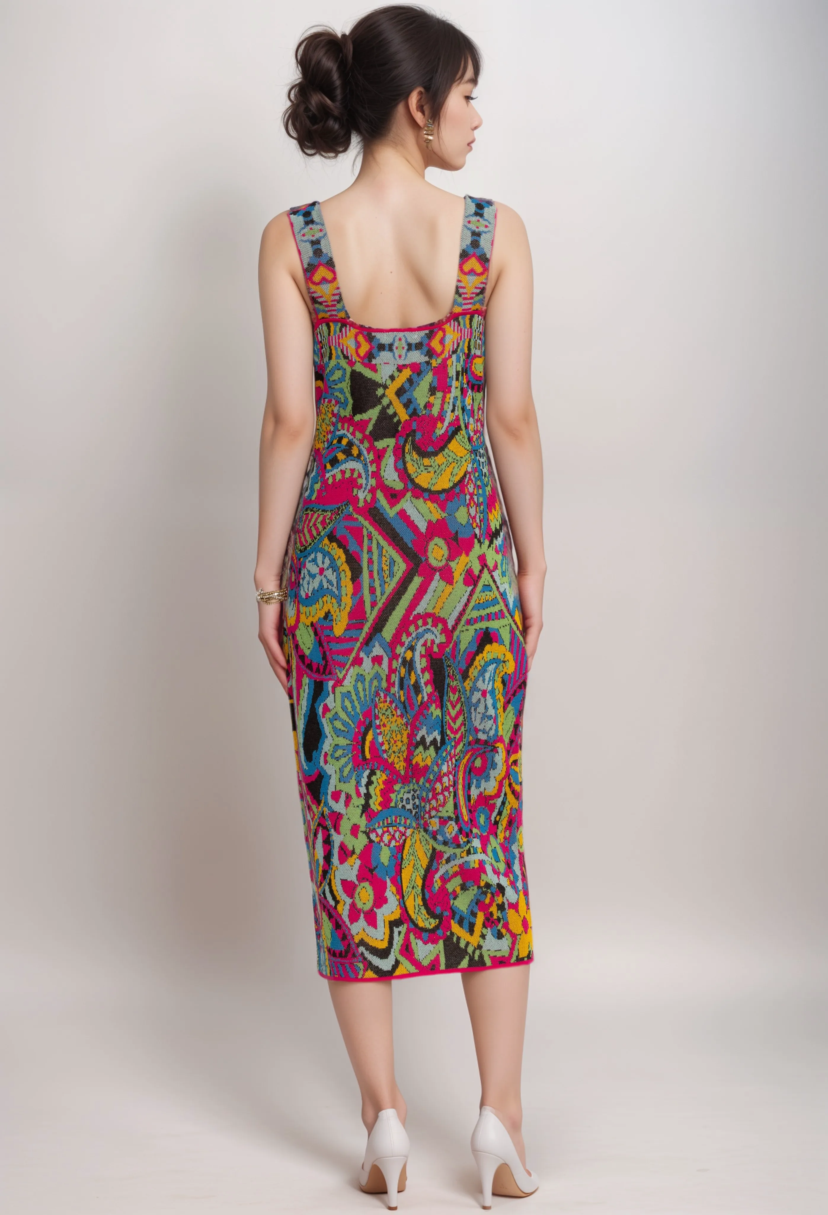 Johnny Was Demarne Midi Dress M60924 Boho Chic