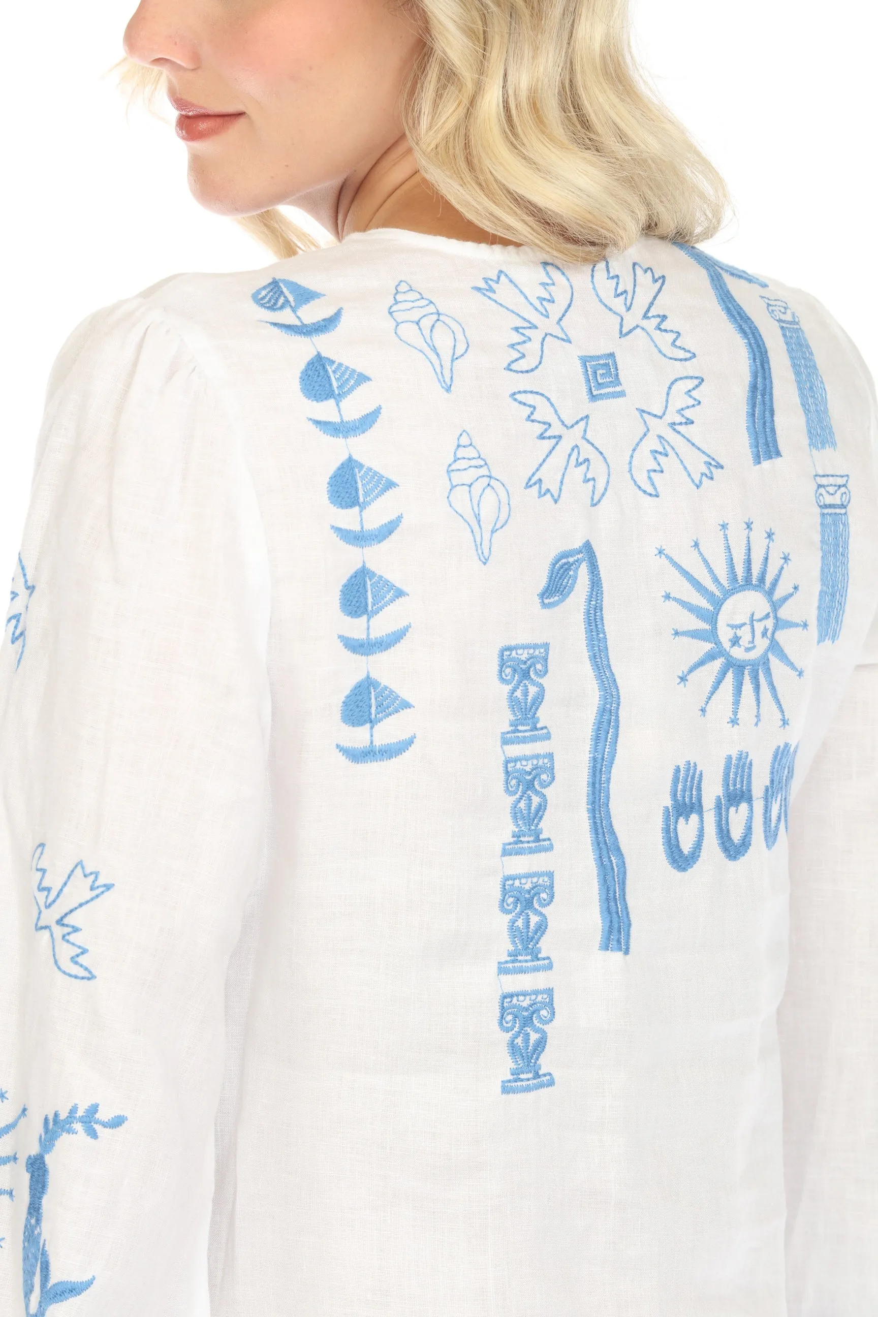 Johnny Was JWLA Acantha Kimono Sleeve Relaxed Dress J31224 Boho Chic *