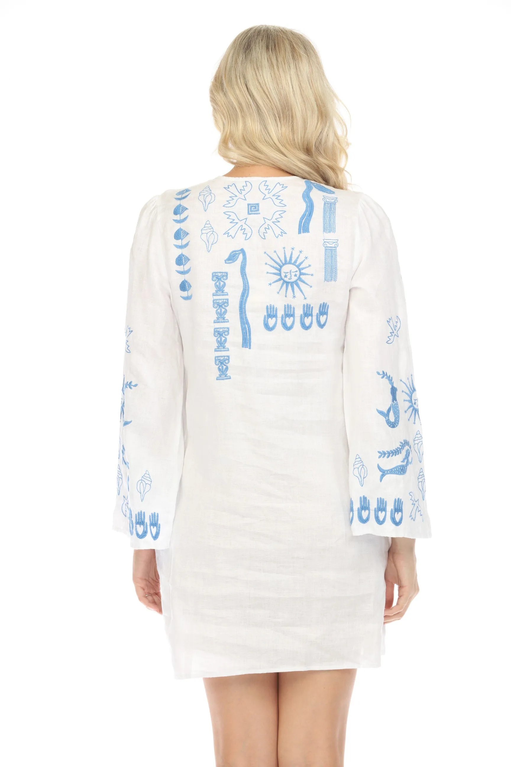 Johnny Was JWLA Acantha Kimono Sleeve Relaxed Dress J31224 Boho Chic *