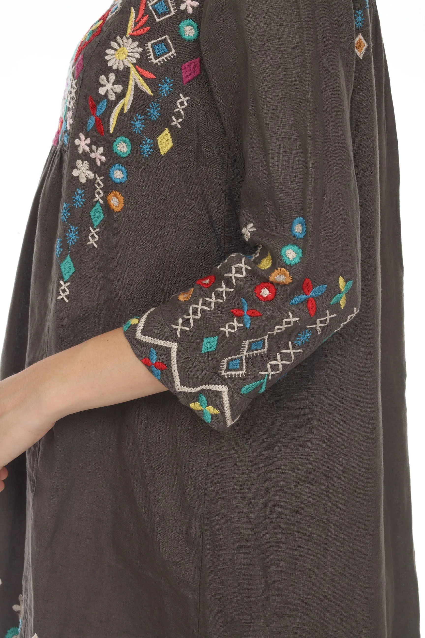 Johnny Was JWLA Prisca Embroidered Weekend Dress Boho Chic J31120-D