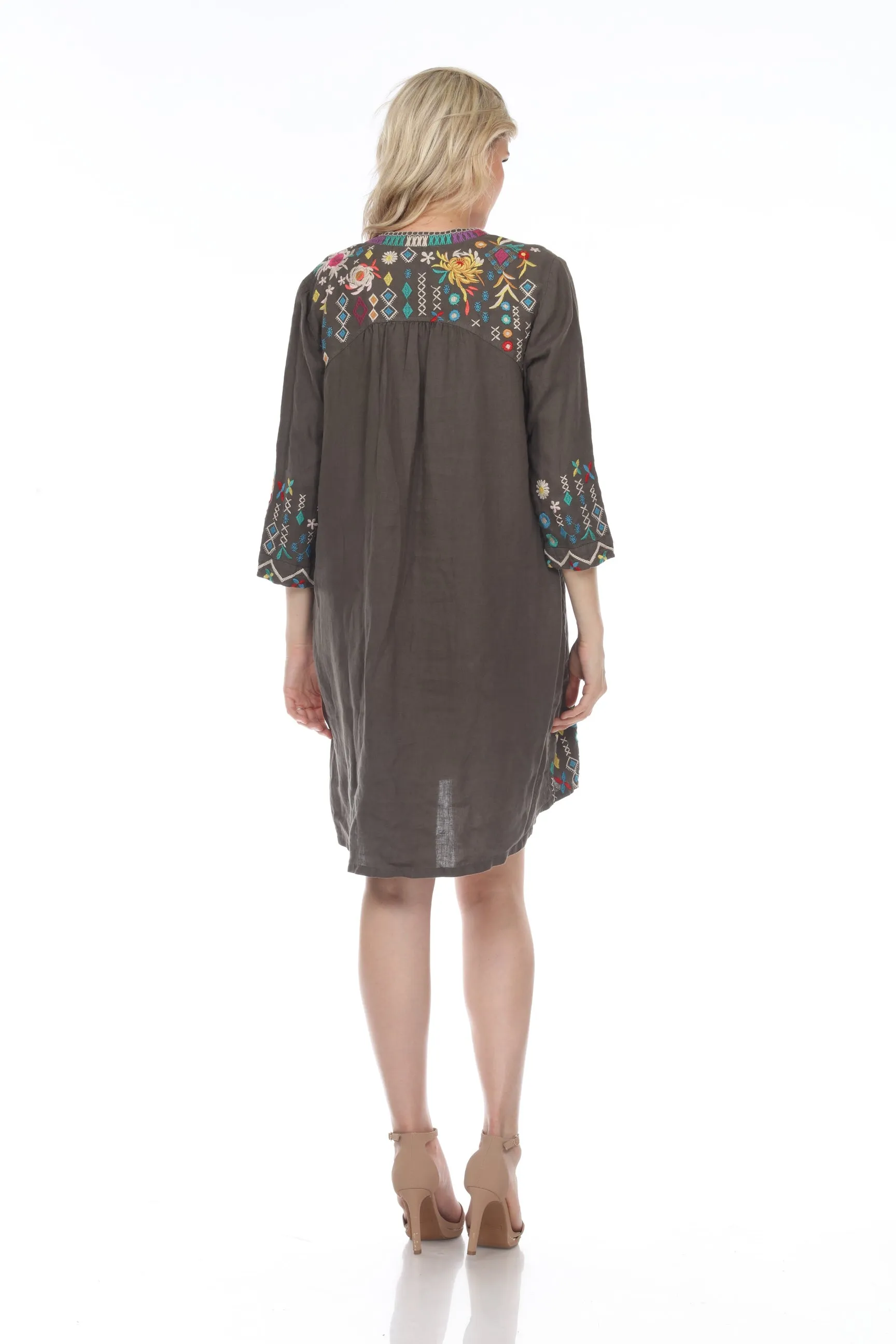 Johnny Was JWLA Prisca Embroidered Weekend Dress Boho Chic J31120-D
