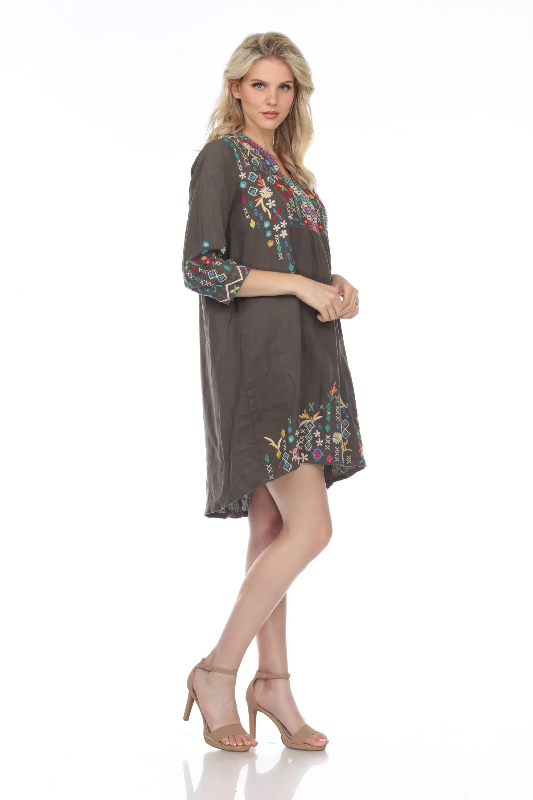 Johnny Was JWLA Prisca Embroidered Weekend Dress Boho Chic J31120-D