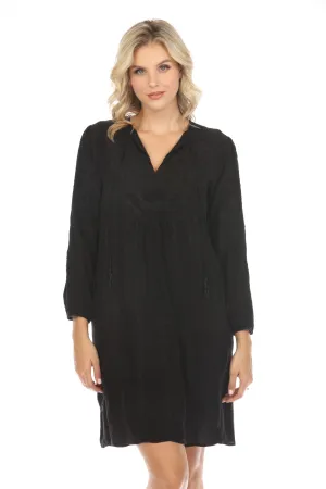 Johnny Was Workshop Cara Relaxed Yoke Dress W39324 Boho Chic *