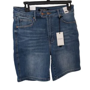 Judy Blue Women Short High Waist Tummy Control Double Button Bermuda Large