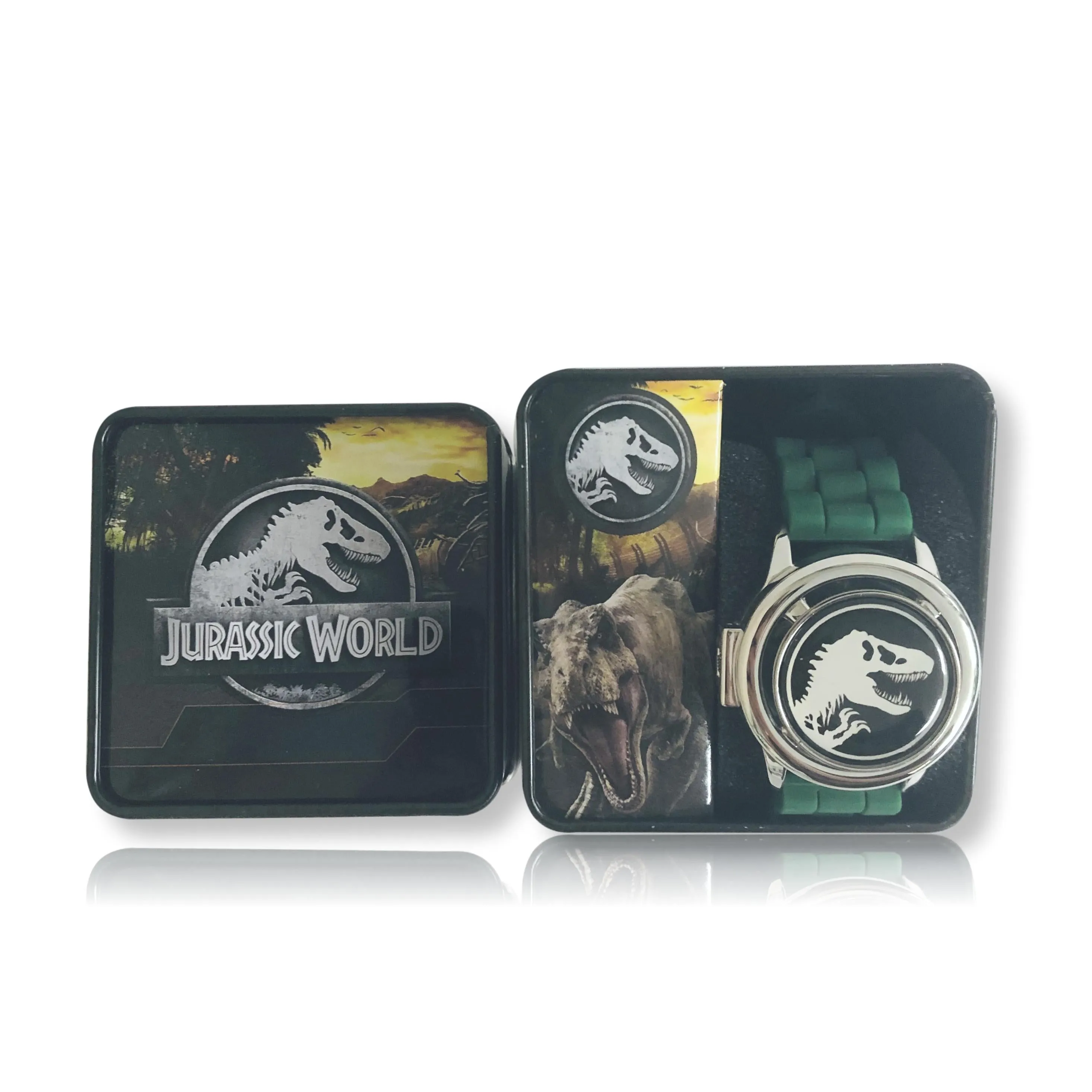Jurassic World Digital Watch for Boys Kids Spinner LCD Watch Green
