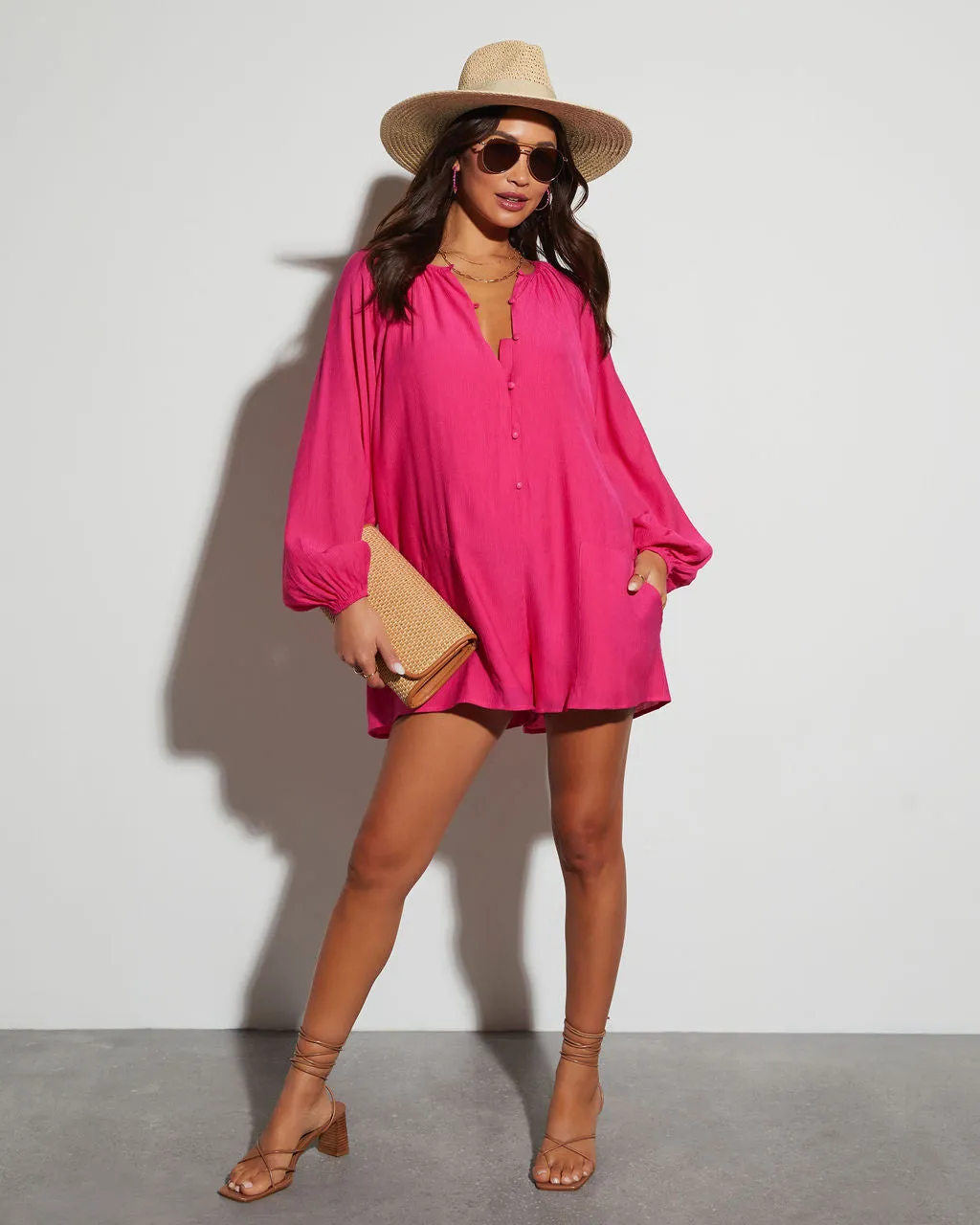 Kaila Button Down Romper