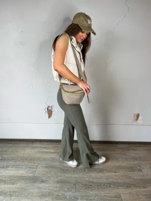 Kailee crossover flare leggings