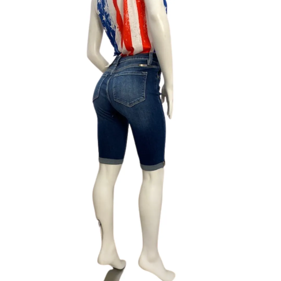 Kan Can high rise bermuda shorts