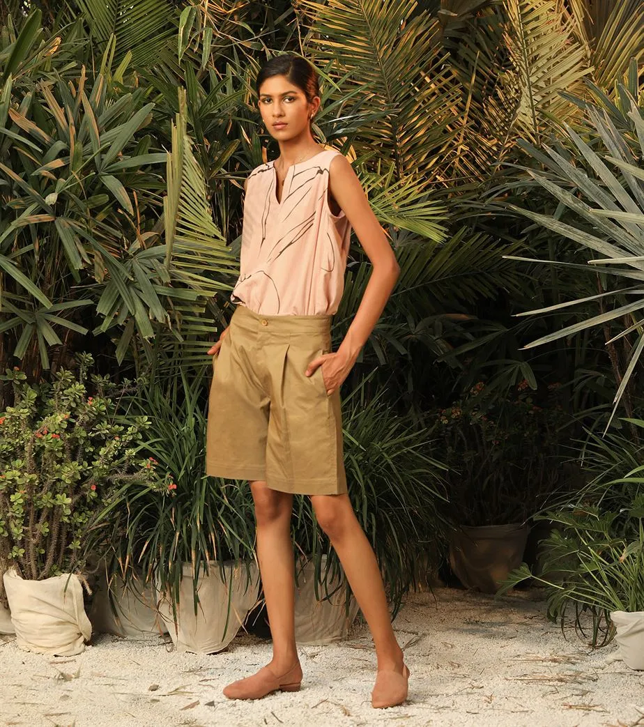 Khara Kapas   -   Quick Escape Beige bermudas Quick Escape - Another Day in Paradise