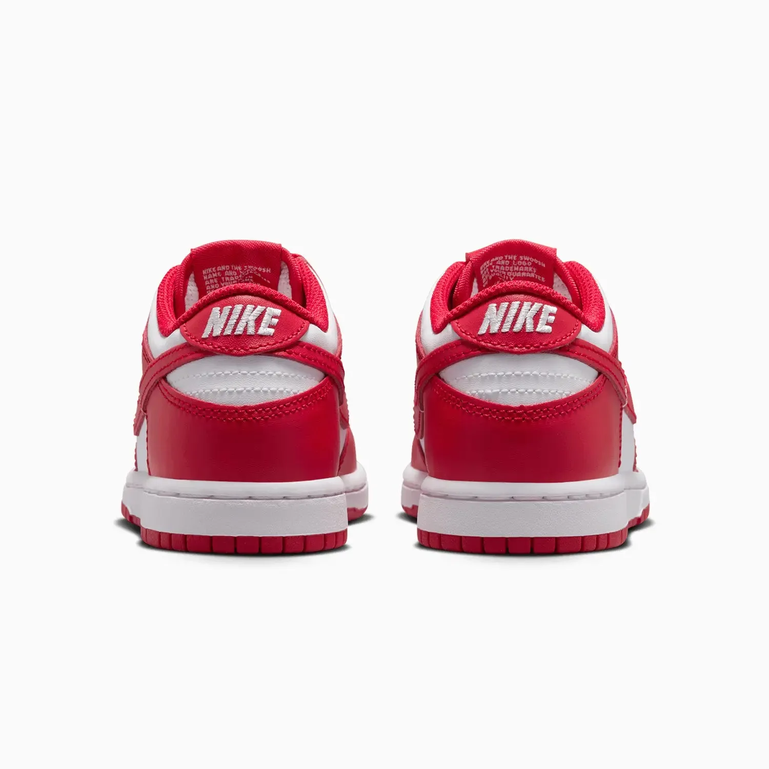 Kid's Dunk Low "White University Red" Pre School