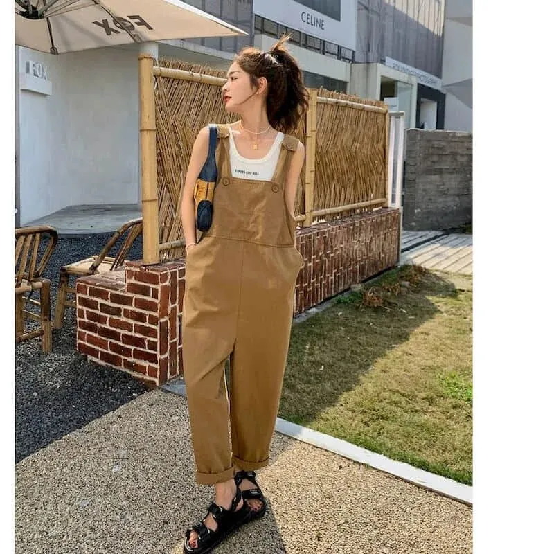 Korean Jumpsuits Casual Workwear